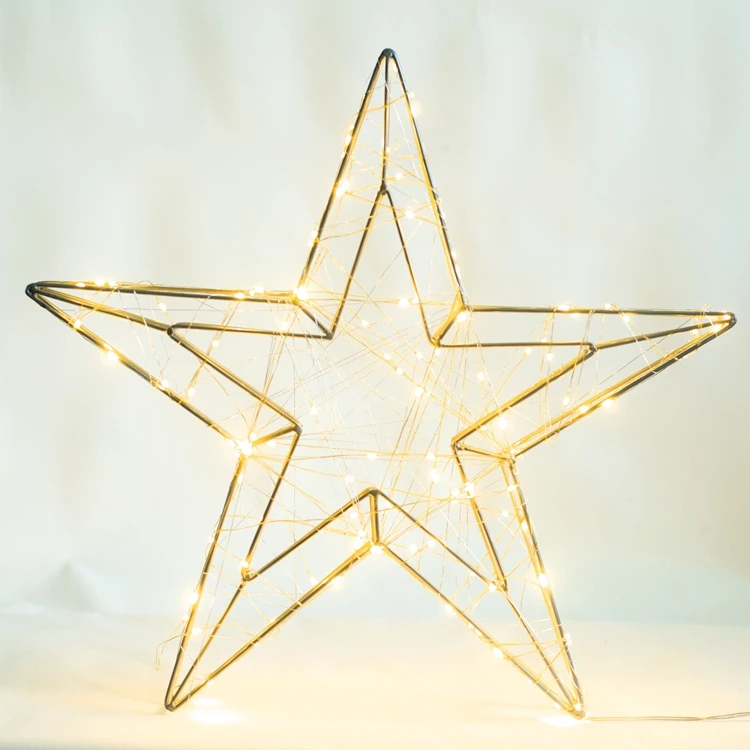 New Design Holiday Lighting Commercial Multi-color Led Metal Star ...