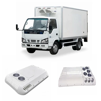 Yuksek Kalite 12 V 24 V Araba Klima Cok Fonksiyonlu Duvara Monte Tasinabilir Sogutma Fani Dijital Ekran Araba Icin Karavan Kamyon