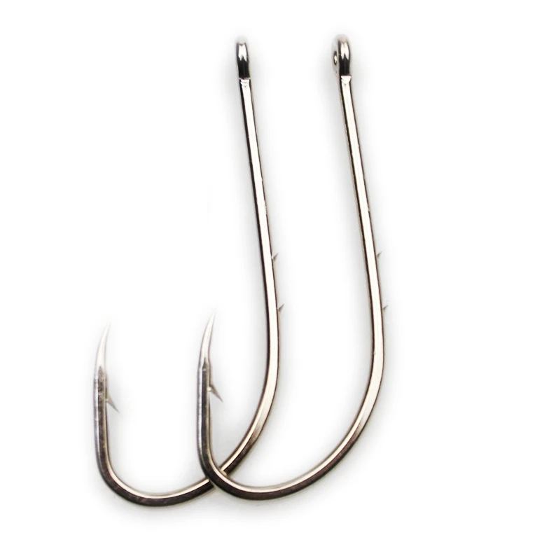 

100 pcs a lot High Carbon Steel Baitholder Hooks Barbed Bait Holder Hooks, Silver