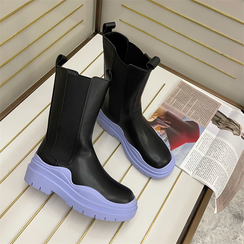 

New Arrival 2021 European Trendy Leather Heel Womens Ankle Booties for Sexy Ladies, Blue, green, pink
