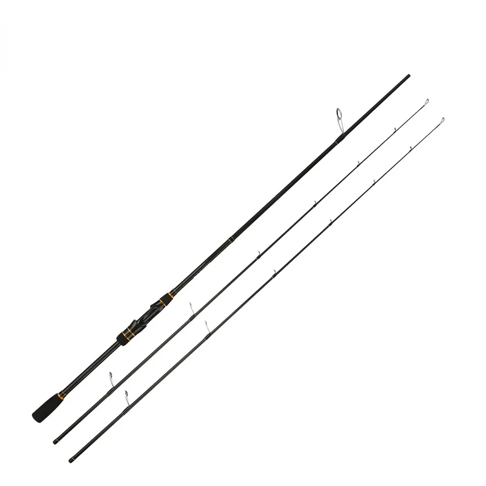 

JIUHE Ex-Fast 2.1M 2.4M Carbon Staaf Ml/M 2 Tips 5-28G Spinhengel Casting Licht Jigging Rod 2 Stukken Johncoo Booster
