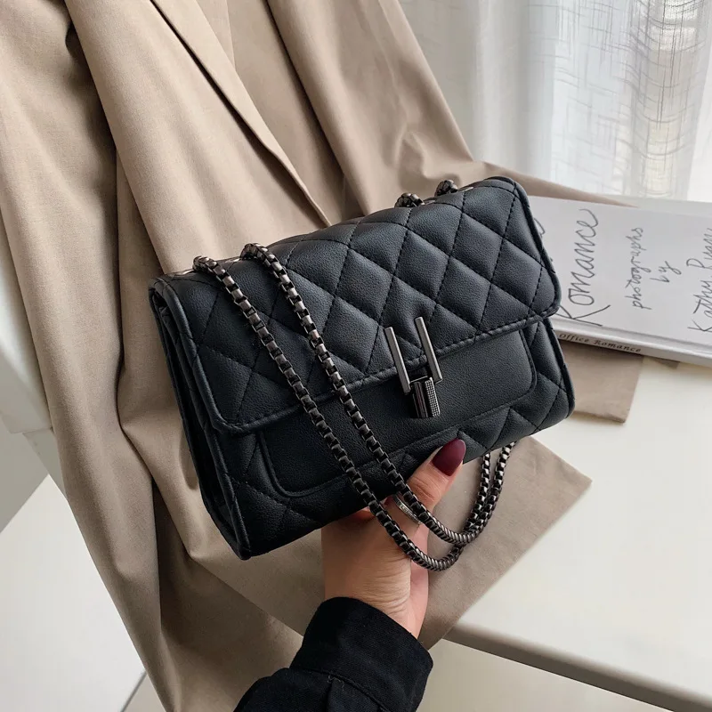 

2021 Luxury Fashion Designer Leather Shoulder Crossbody Chain Purses And Handbags Ladies Crossbody bag For Women hand Bags, 4 colors