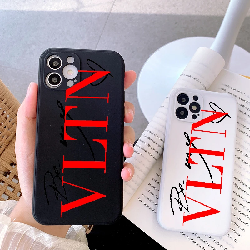 

Popular letters Phone Case for iPhone for iPhone 13 12 11 Pro XR X Xs Max 8 7 Mini Frosted Silicone Cases Soft Back Cover, 17 design