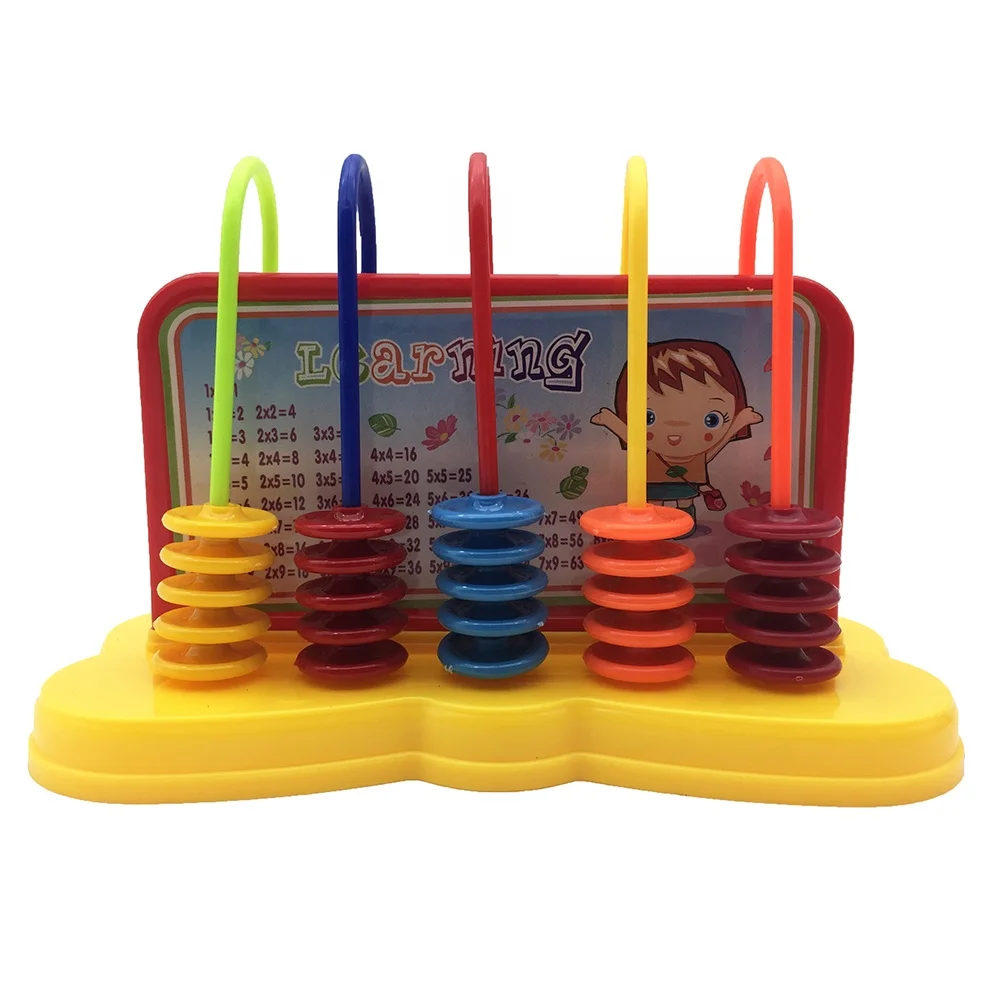 
Childrens Early Learning Math Counting Plastic Educational Funny Abacus Toy 