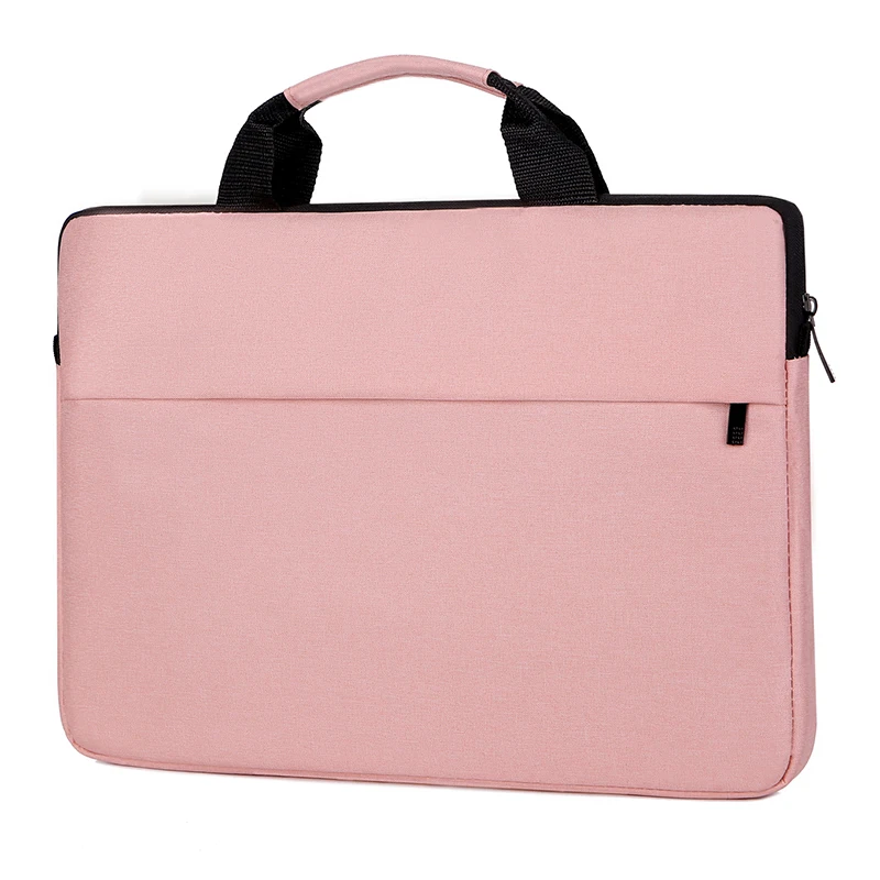 

hot sale low MOQ laptop bag with laptop shoulder briefcase notebook portable laptop bag waterproof men office bag, Black, gray, pink