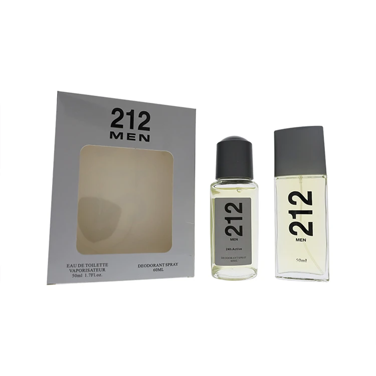

OLU5035-9 Hot selling 50ML+60ML 212 Men perfume gift set