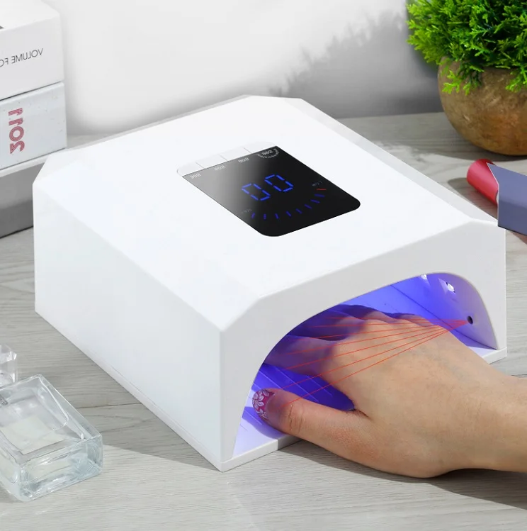 

Wholesale 60W gel uv nail lamp cordless portable rechargeable UV lights for nails dryer