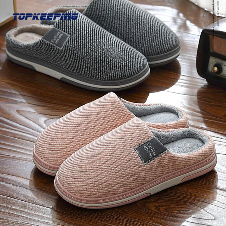 

2D0012 2020 Custom Woman Home Pink Bedroom Fluffy Slipper For Man