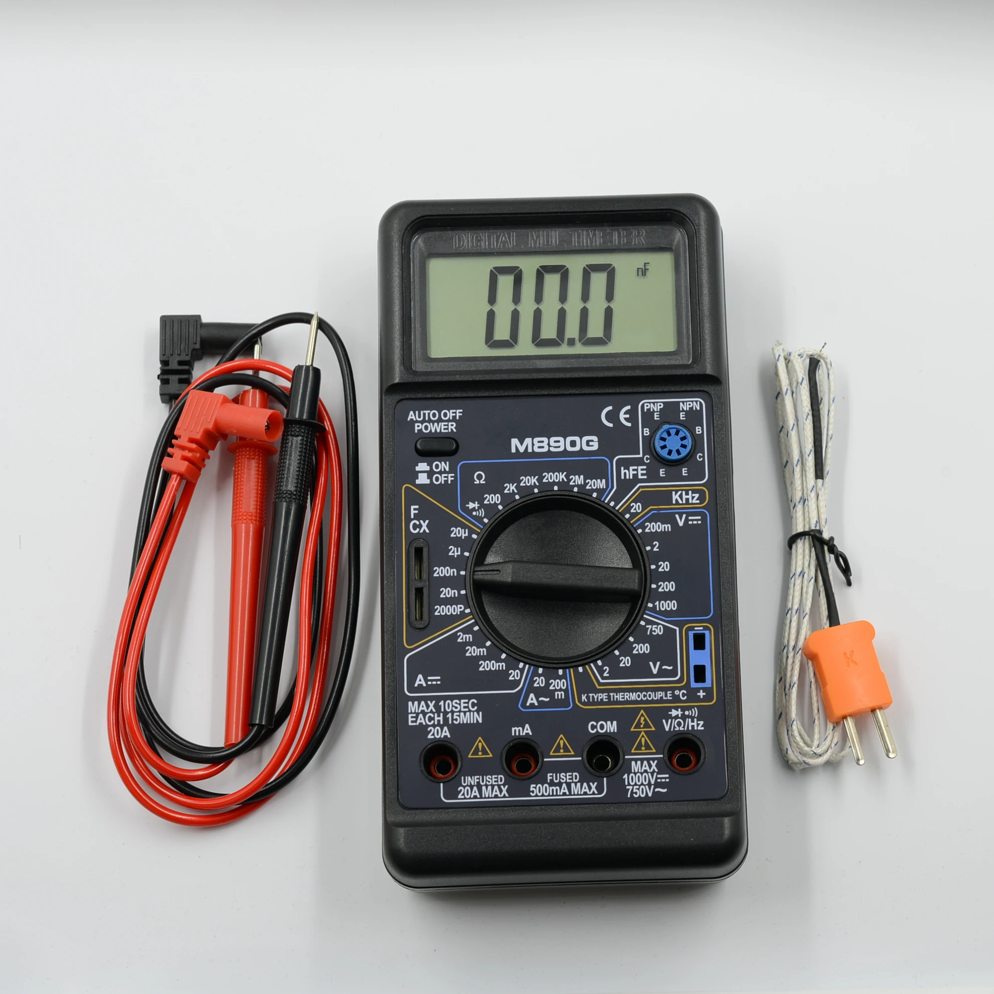 dtm890g 自动数字万用表电流 ac/dc 电压测试仪检测