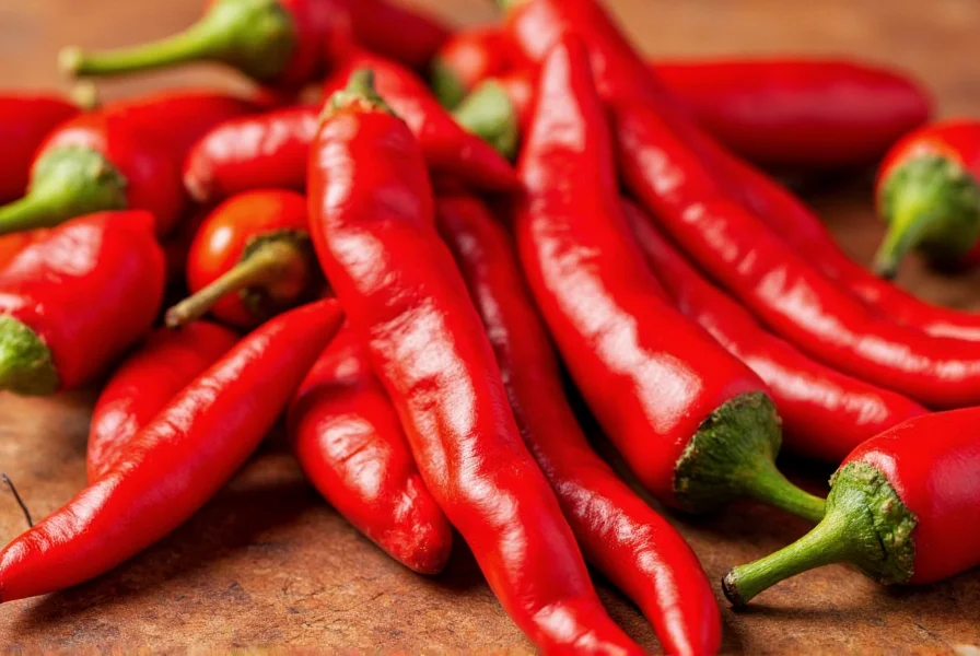 Cayenne pepper in various forms: whole pods, powder, and capsules for health information