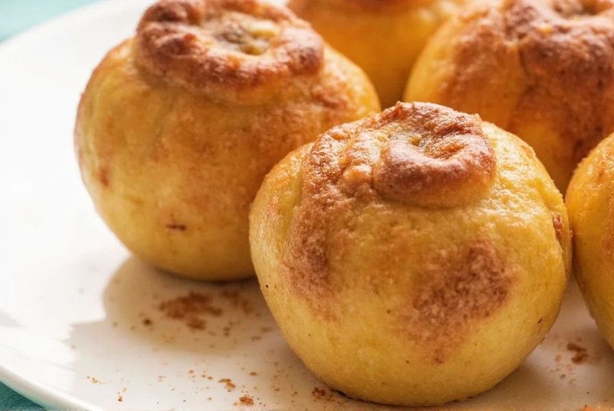 apple in oven with cinnamon