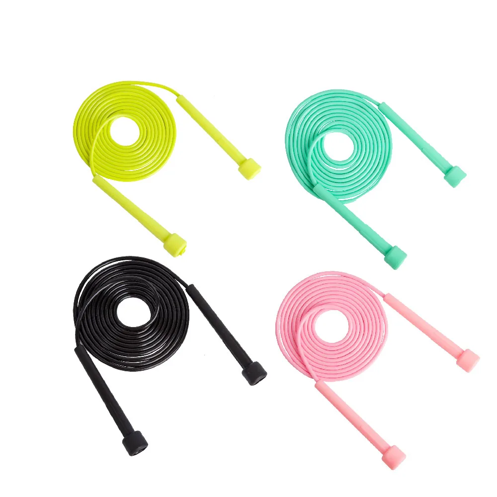 

Manufacturer Custom Adjustable Plastic Jump Rope for Kids, Black,pink,green,yellow