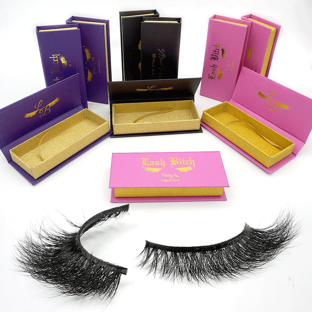 

Mink 5d glitter private label eyelashes mink accept Custom label packaging, Natural black