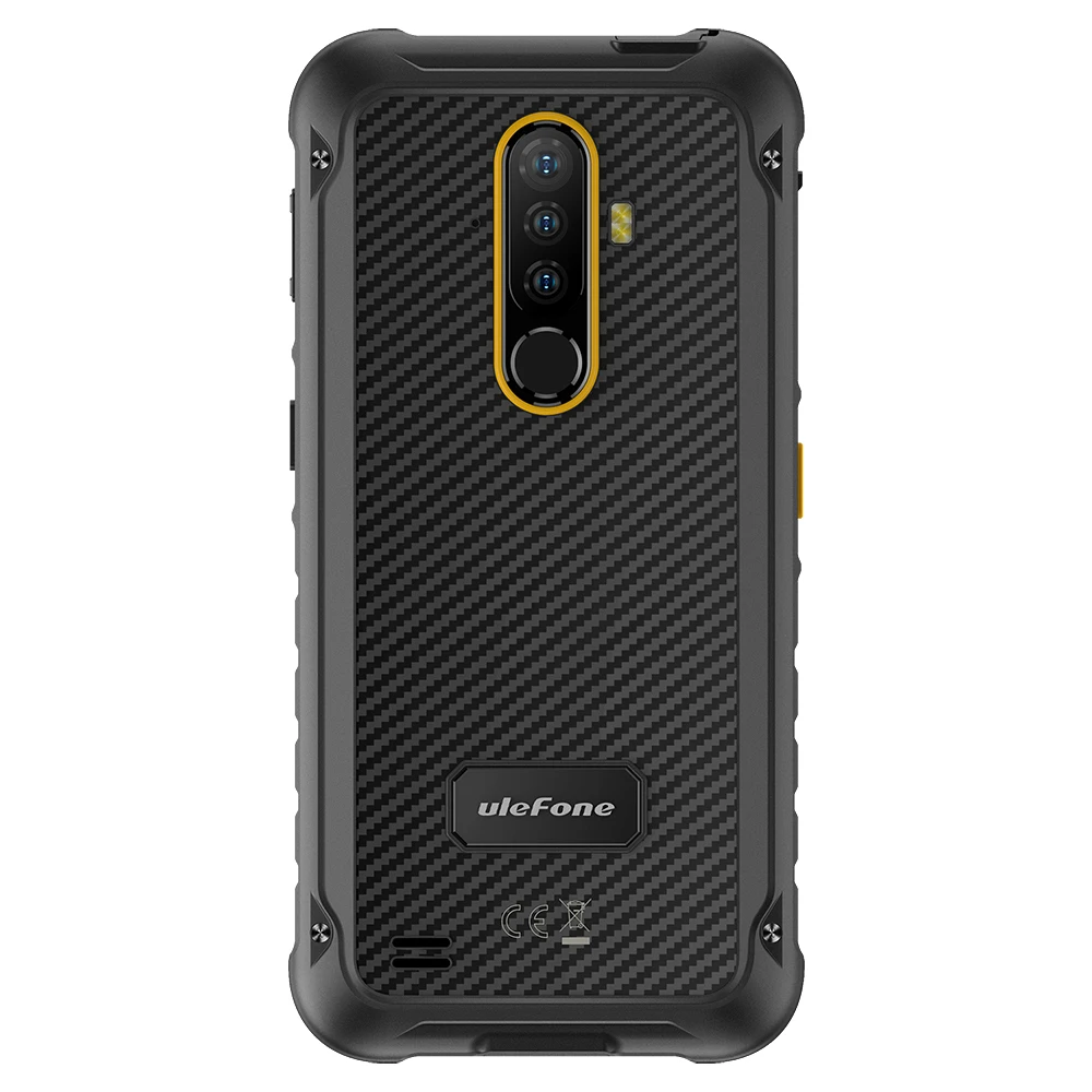 

Global Version Ulefone Armor X8 Smartphones Triple Back Cameras 4GB+64GB IP68 Waterproof Mobile Phones, Black orange