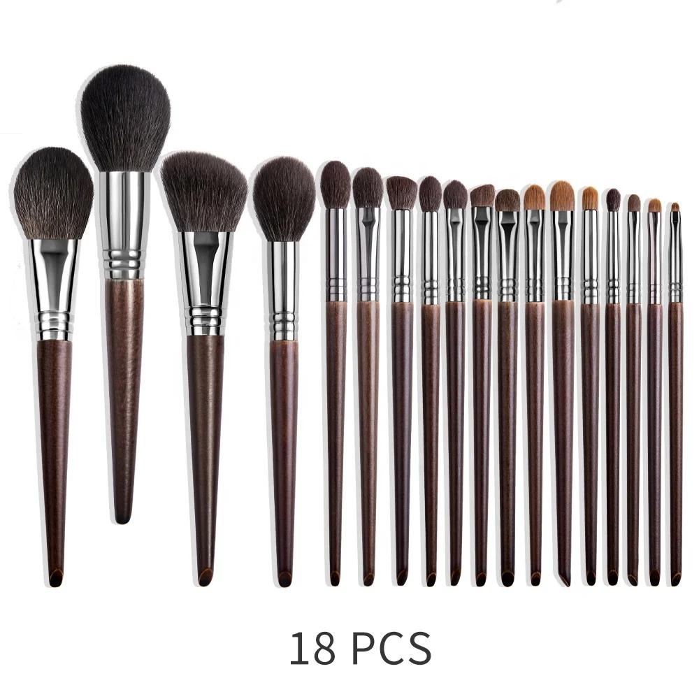 

OVW Natural Makeup Brushes Set Eyeshadow Goat Hair Kit Brushes Blending Makeup Brushes