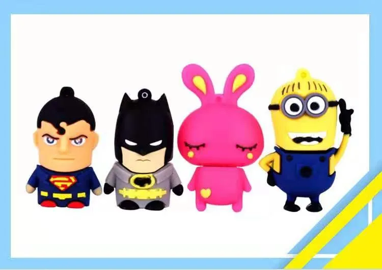 Factory custom PVC usb flash drive cartoon open mold silicone usb storage 2tb memory stick - ANKUX.COM