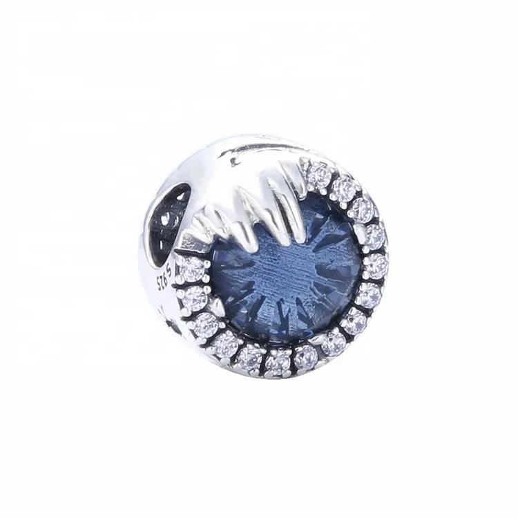 

Wholesale luxury blue crystal bead custom charms for braclets
