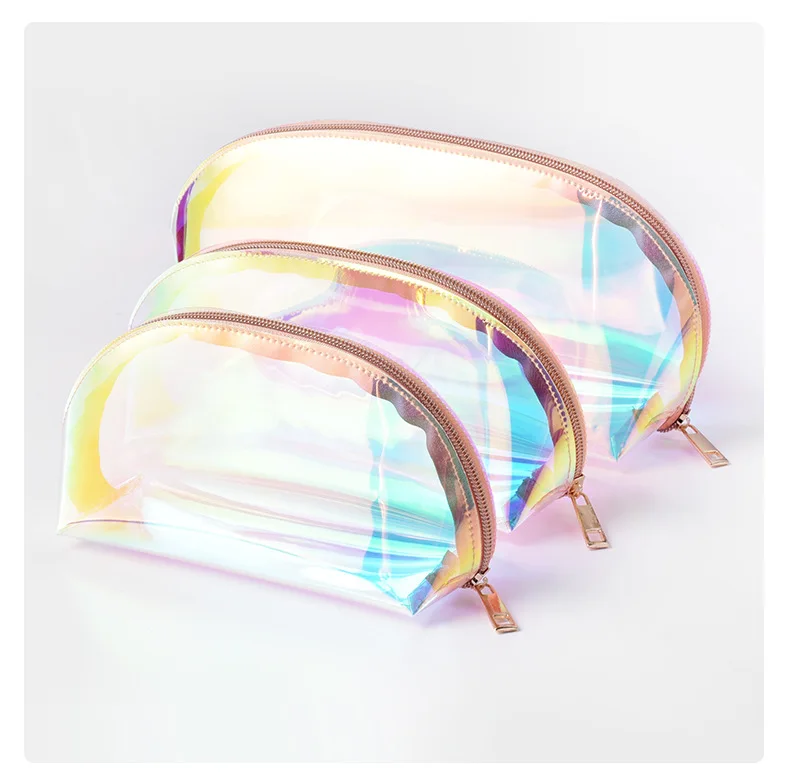 

Ladies Makeup Cosmetic Organizer Bag Portable Makeup Brush Storage Bag Clear Large Makeup Bags, As pictures