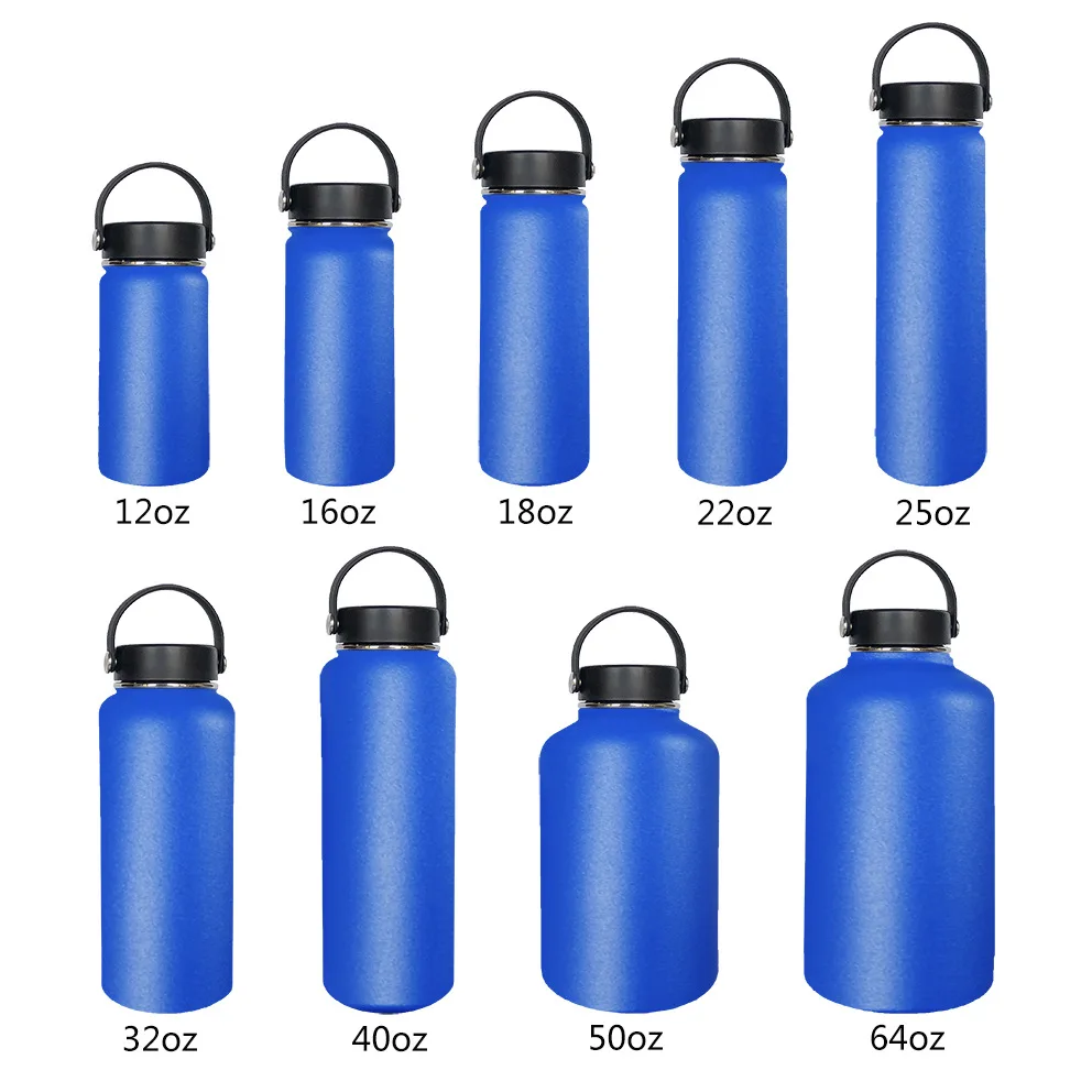 

Wholesale hydro water flask stainless steel bottle 2021 32 ounces alpine hydroflask double wall vacuum insulated stainless 64 oz, Many colors