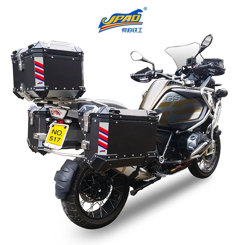 
High Quality Metal Top Box Aluminum Motorcycle Side Box and Tail Box With Racks for BMW Motorcycle 