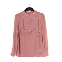 

Stock Newlook Long Sleeves Chiffon Summer Elegant Blouse Women Set Ladies' blouses & tops