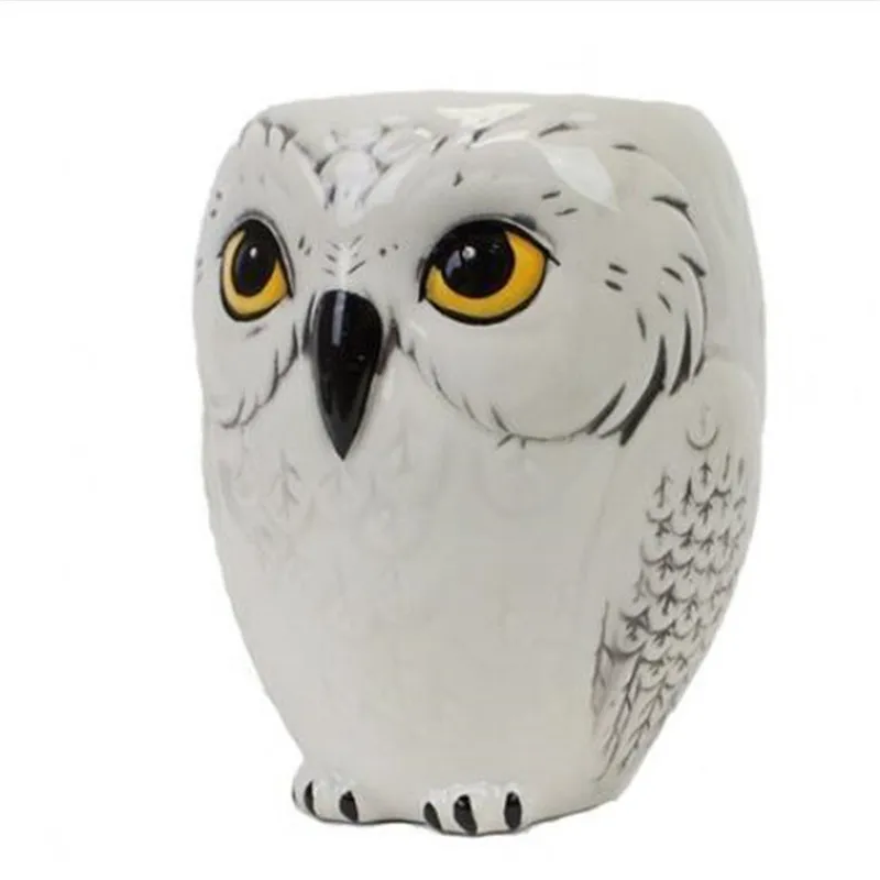 

Owl Ceramic Mug Creative 3D Cartoon Coffee Cup, Green