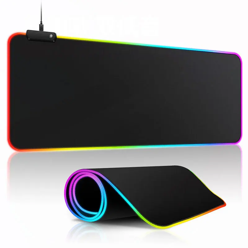 

Large Table Non-slip Gaming Mouse Pad White Custom Normal Bags Stock Accept Custom Game Player Gmaing RGB Square Rubber with Led