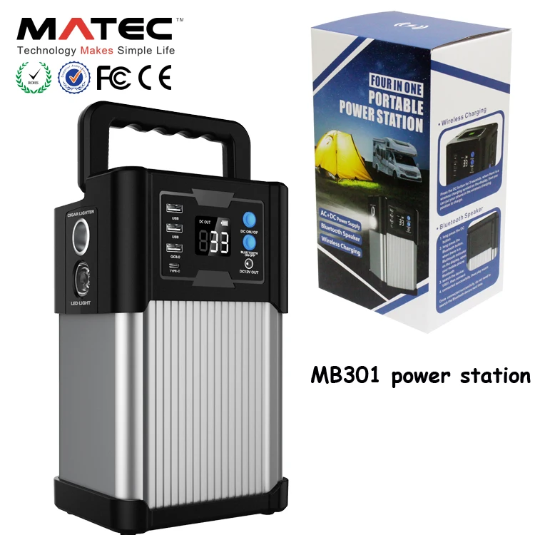 

300W 1000W Home Appliances Solar Power Generator Wireless Charge Portable Power Station With LED Light