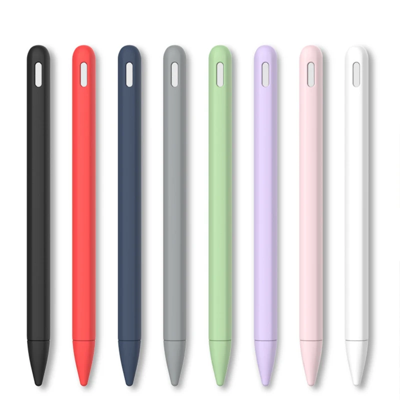 

BOORUI silicone classic protective cover  replacable protector for huawei m pencil nib with 2pcs tips, Black, red, midnight blue, gray, green, purple, pink, white