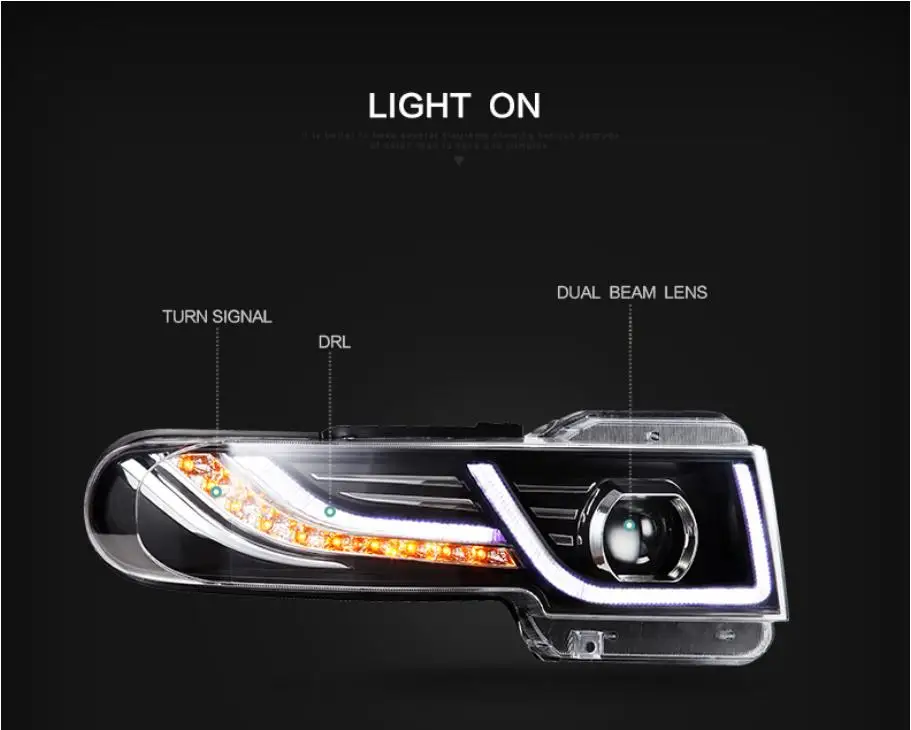 Vland Manufacturer LED Headlamp for Fj cruiser  2007,2008,2009-2019 with wholesale price  for headlight pug and play