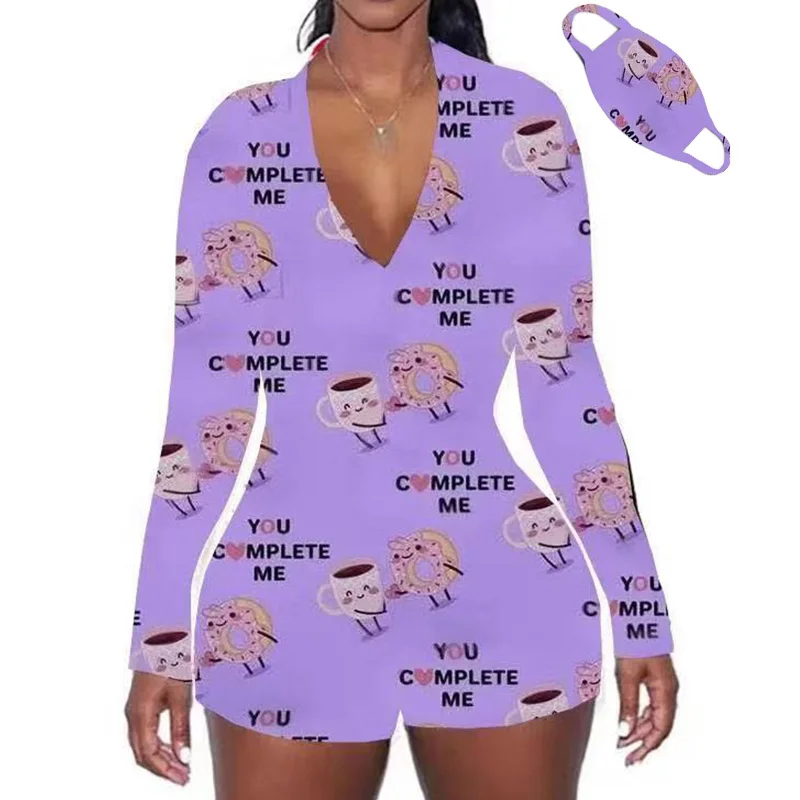 

Hot Sale Valentines onesi Long Sleeve Sexy Rompers Adult Onesie Pajamas Woman Valentines Day Onesie, 14 color