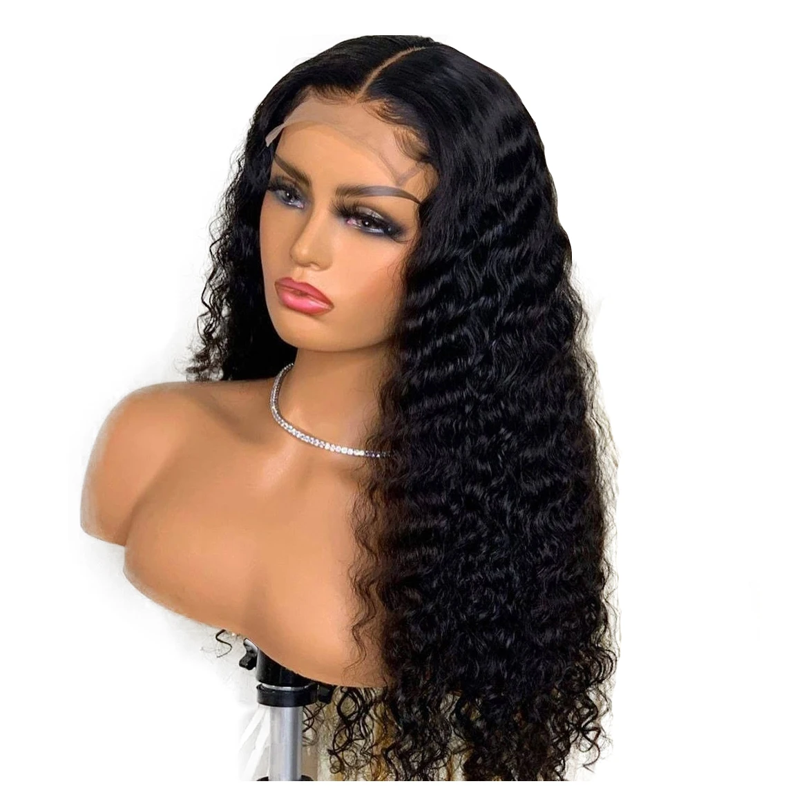 

Jerry Curly Pre Plucked 4*4 Swiss Lace wigs Vendors glueless Brazilian Virgin Cuticle Aligned Human Hair Wigs For Black Women