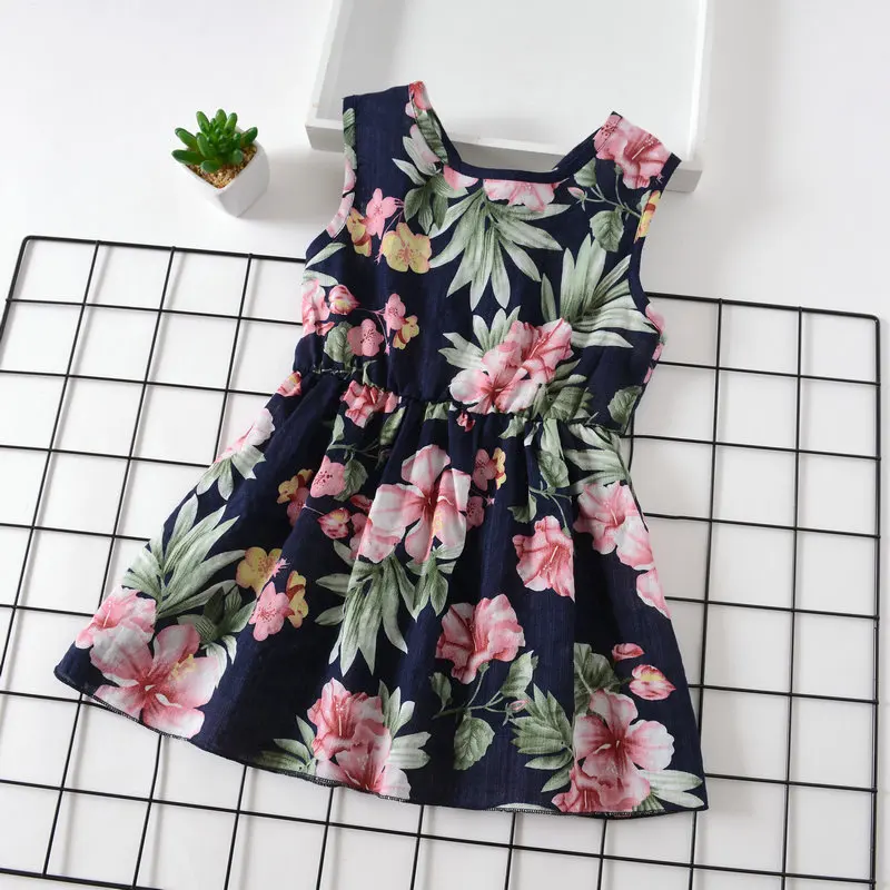 2019 Baby Toddler Clothes Girls Summer Beach Dress Kids Dresses For Girl Child Clothing