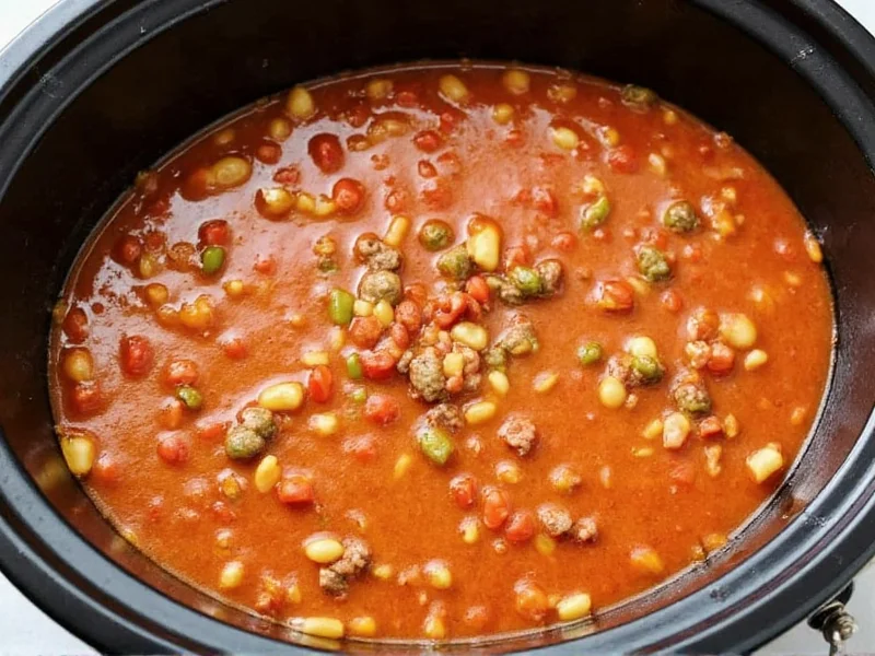 Perfect Slow Cooker Hamburger Soup Recipe