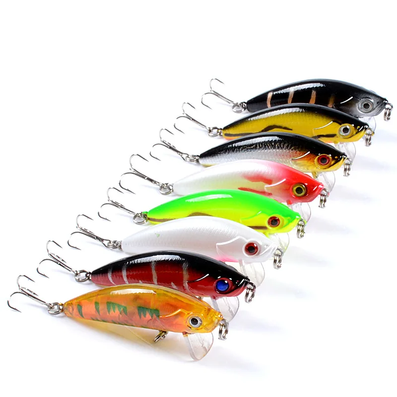 

Wobblers bait hard minnow lure Trolling Fishing Lure Deep Diving baits Minow Isca Fishing Tackle Lure, 8 colors
