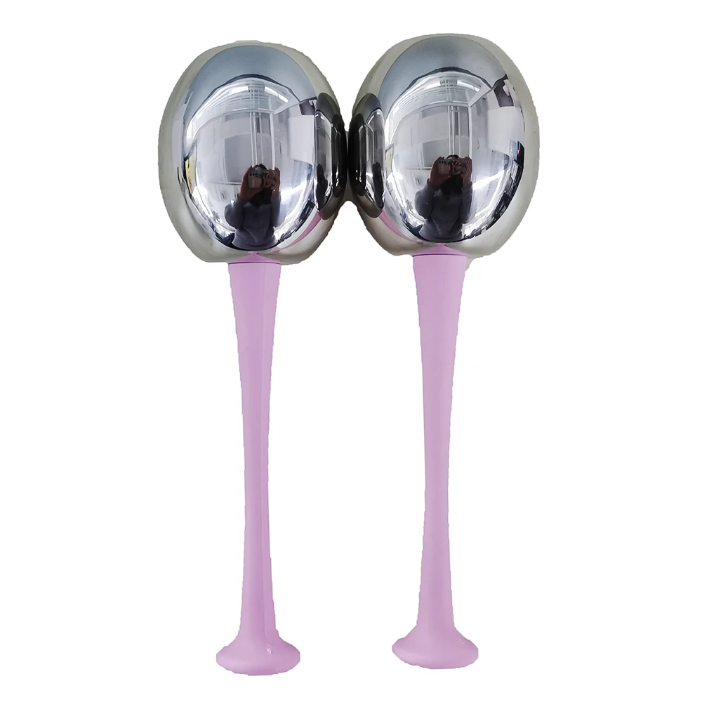 

Private Label Stainless Steel Energy Bolts Ice Globes Face Massage Special Ice Globes For Beauty Salon
