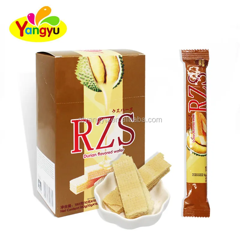 Durian Fruits Saveurs Plaquette Sandwich Biscuits Coller Buy Biscuit Sandwich Durian Biscuit Gaufrette Enduit De Durian Baton De Gaufrette De Biscuit Product On Alibaba Com