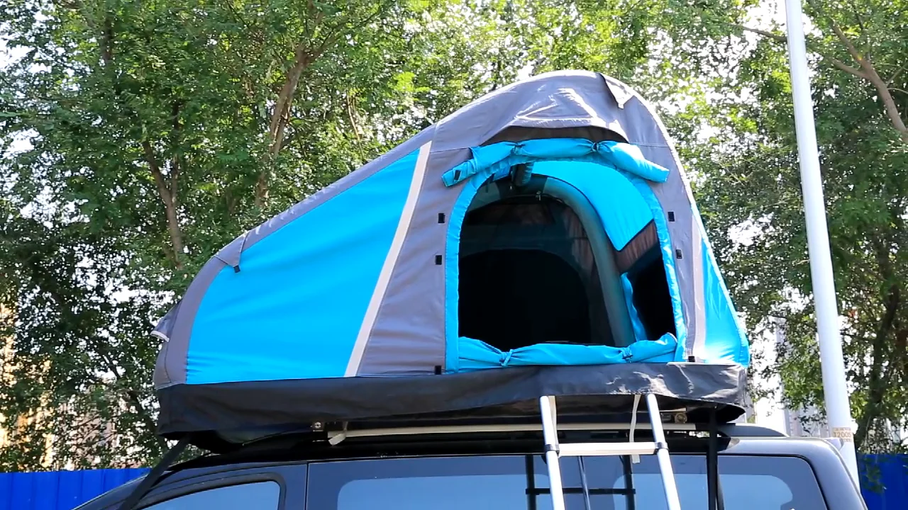 Outdoor Inflatable Car Tent 2 Person Waterproof Truck Roof Inflatable