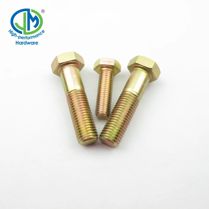 
M32 Grade 8.8 10.9 Yellow Zinc DIN 931 Hex Bolt 