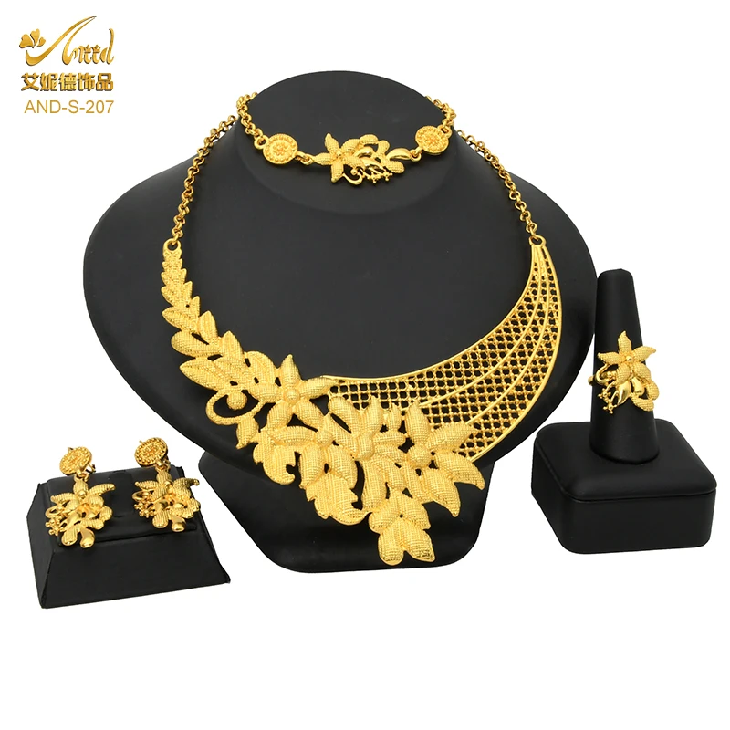 

partie arabes marque afghan vintage bresil parure luxe chaine acier de mariage dubai en gros turquie femme ensemble bijoux, 24k gold plated