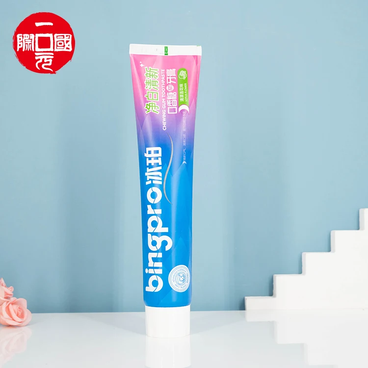 

Daily use day and night toothpaste floral flavor white toothpaste, White foam