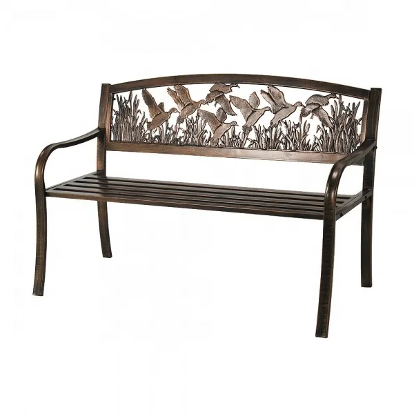 

Cast Iron Garden Bench Antique Bronze Duck Bench