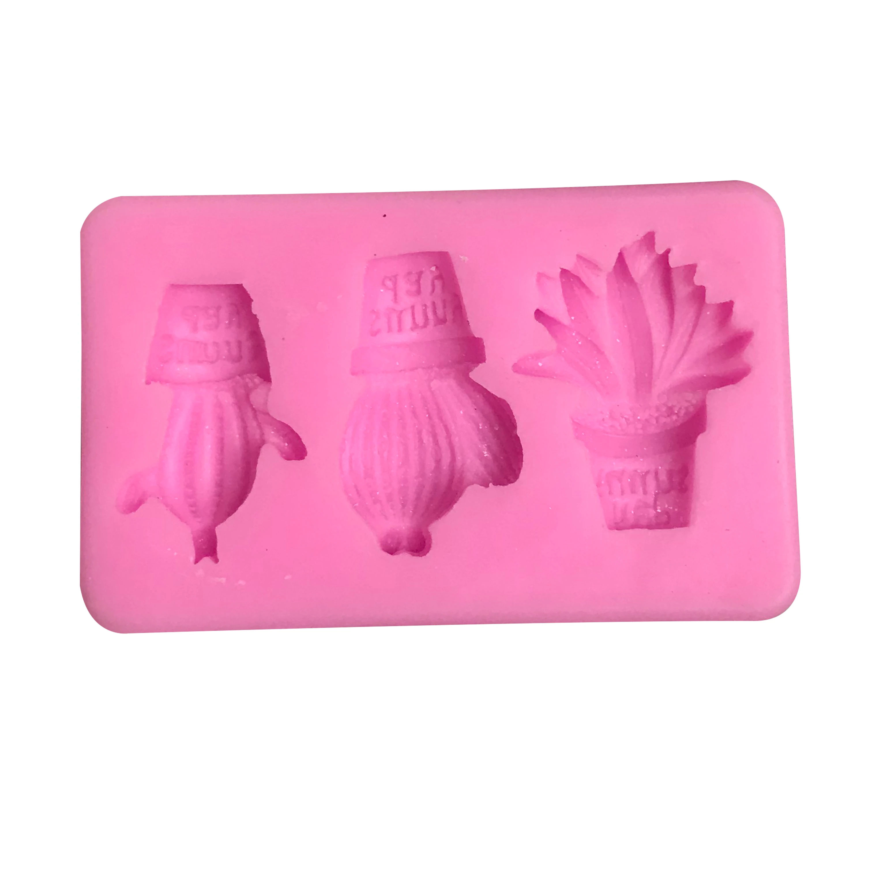 

Bestselling Silicone cactus soap mold lovely mold, soap making DIY, Pink