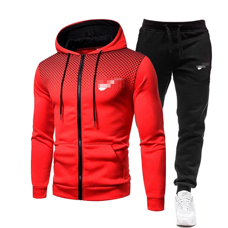 

Custom New Design Gym Mens Tracksuit Cropped Set Fitness Jogger Pants For Men Jogging Tracksuit Sweatsuit