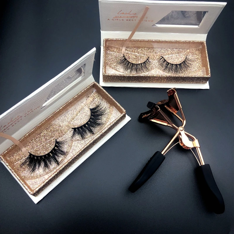 

Wholesale private label mink eyelashes real mink 3d lashes rose gold glitter custom eyelash packaging with window for makeup, Natural black