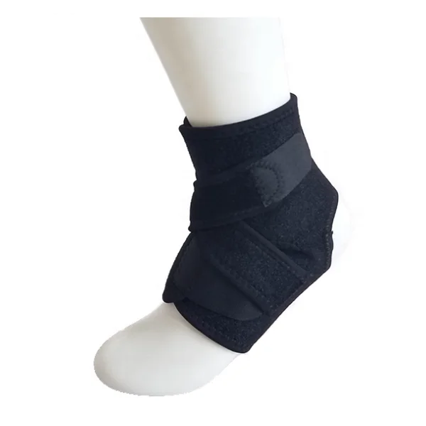 

breaythable and durable Ankle Brace Support Stabilizer Wraps with Strap for sport users, Black