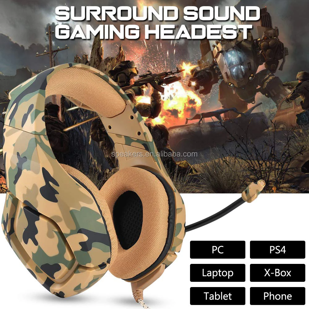 Gaming Headset Compatible PS4 New Xbox one PC Mac Over Ear 3.5mm Headphones with Mic Noise Isolating Deep Bass Surround - ANKUX.COM