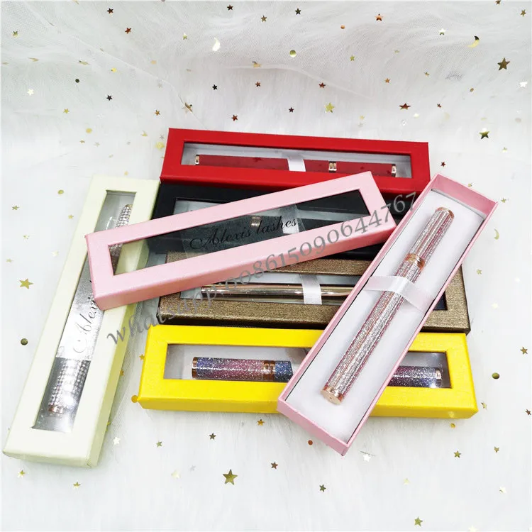 

2021 Magic Glue Eyeliner Pen Box Private Label Waterproof Long Lasting Adhesive Eyeliner For Strip Lashes Custom Logo And Box, As picture shows