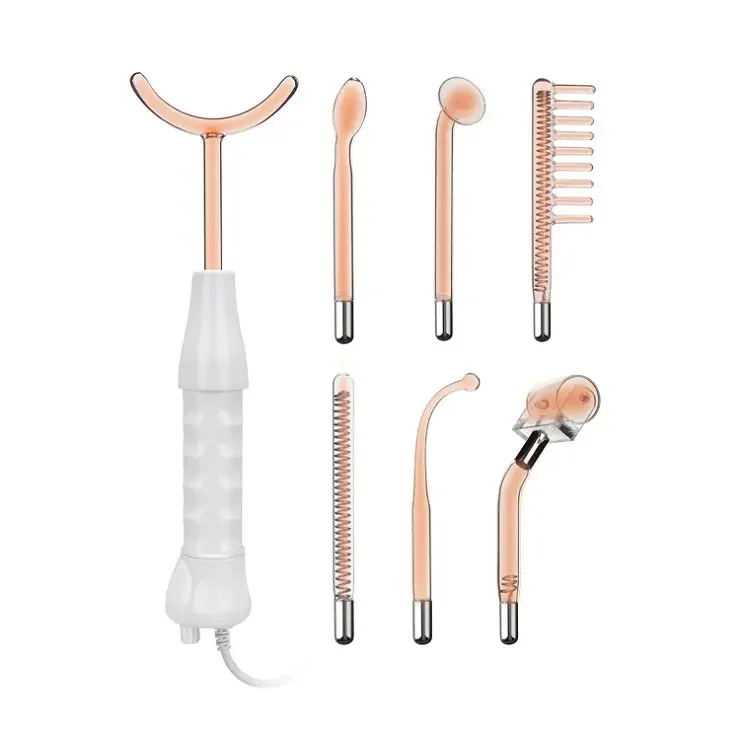 

professional 7 Tubes skin tightening wrinkle removal portable high Frequency facial machine for hair growth