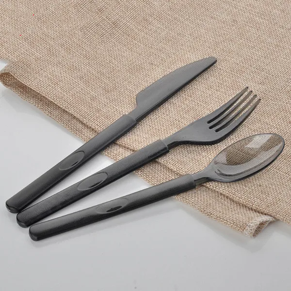

Hot sale eco Friendly Cornstarch Plastic Cutlery Set Disposable Spoon and Fork Set Biodegradable Cutlery